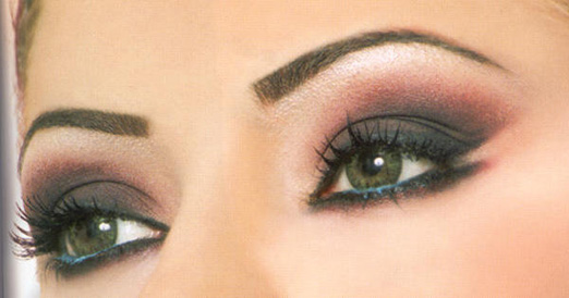 9. Арабский макияж для зеленых глаз