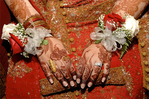 Индийская роспись хной на руках (фото)