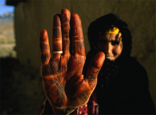 Татуировки хной у берберских женщин